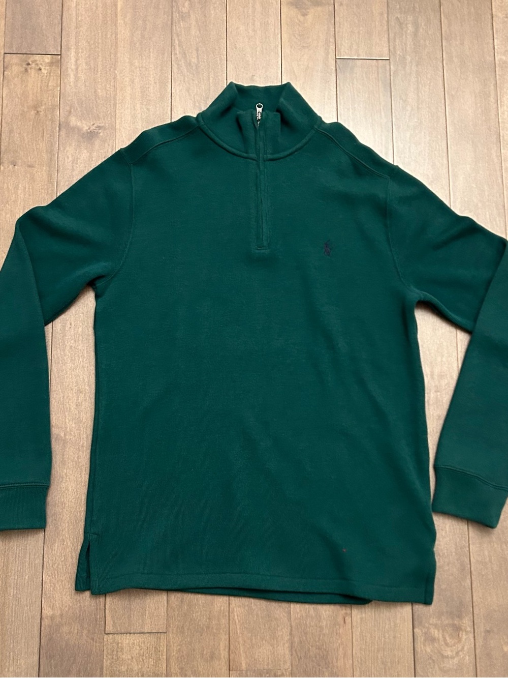 Polo by Ralph Lauren Youth XL/TG (18•20)  Dark Green Half-Zip Sweater